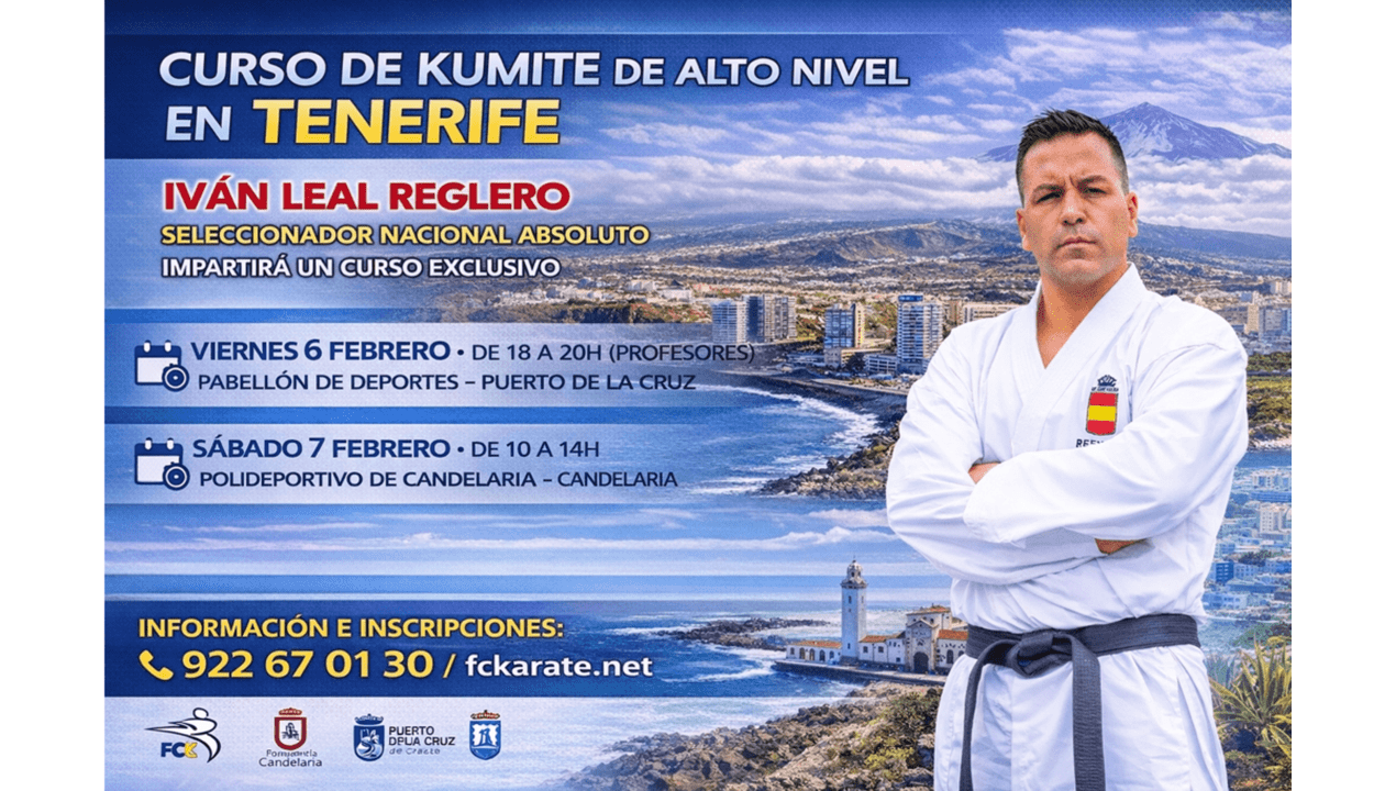 Curso de Kumite de Alto Nivel con Iván Leal Reglero en Tenerife